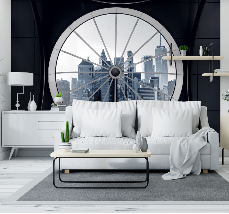 Cold city wall mural for your home - TenStickers