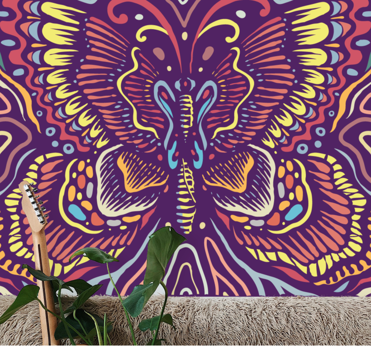 Colorful Butterfly Art animal wall mural - TenStickers
