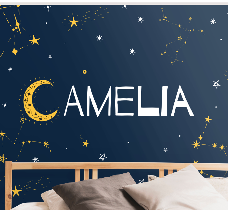 Cosmic Starry Night space mural - TenStickers