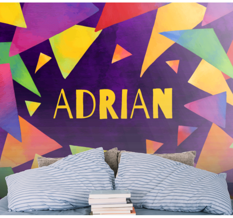 Custom geometric shapes children wall mural - TenStickers