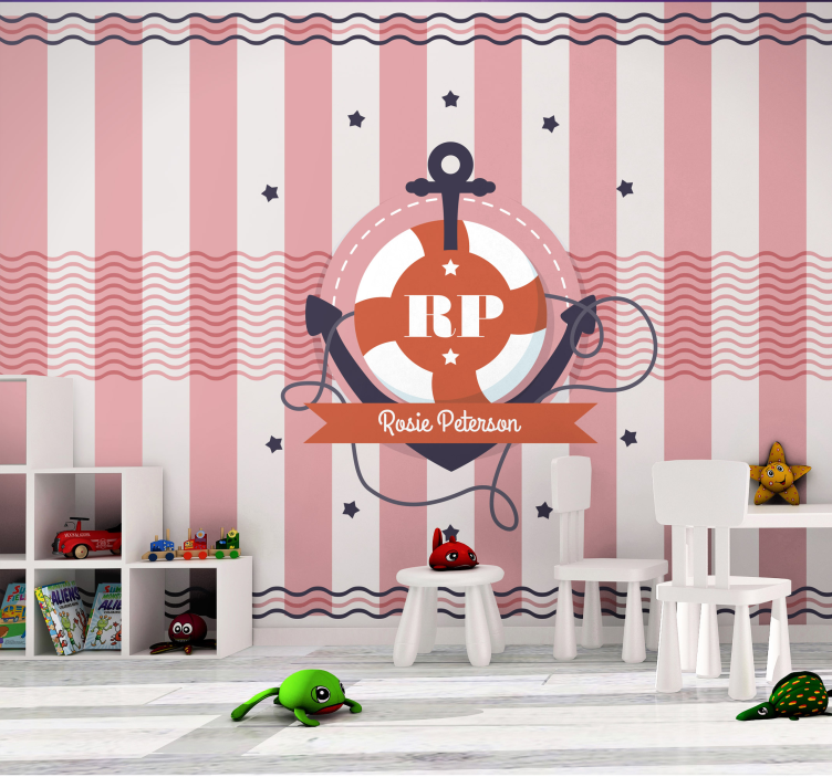 Custom Nautical Artwork personalized wall mural - TenStickers