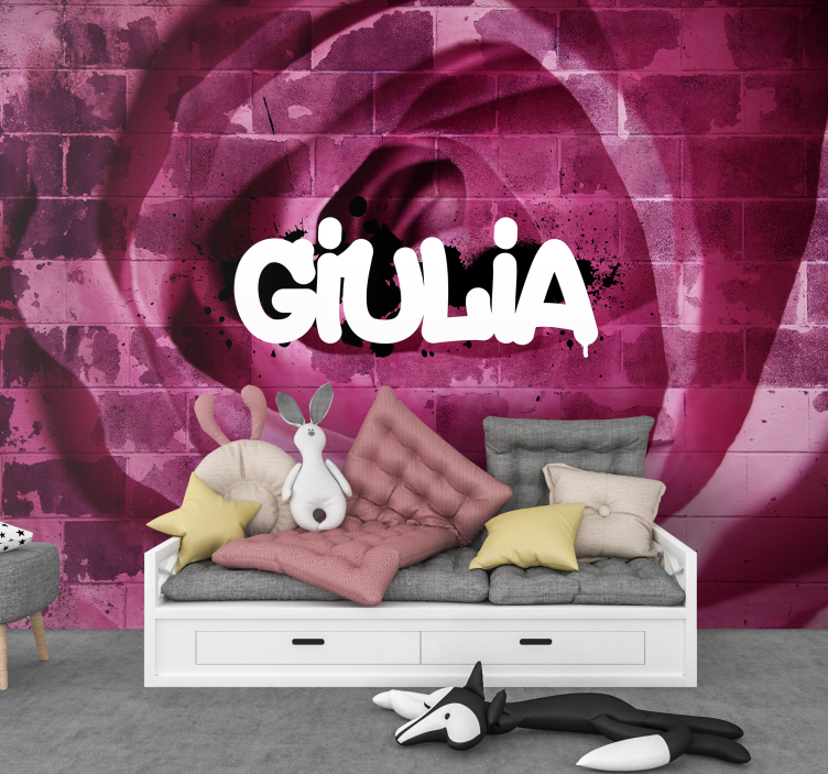 Custom Rose Design flower mural - TenStickers