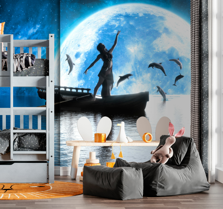 Dancer Under Moonlight fantasy wall mural - TenStickers