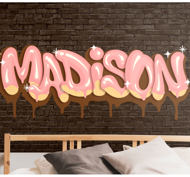 Darkly sparkly graffiti custom wall mural - TenStickers