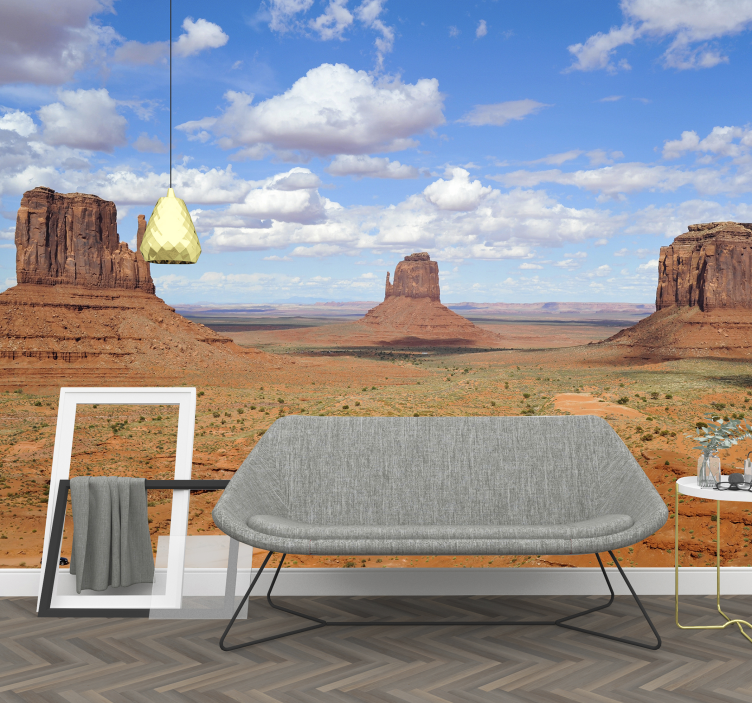 Desert Monoliths View landscape mural wallpaper - TenStickers