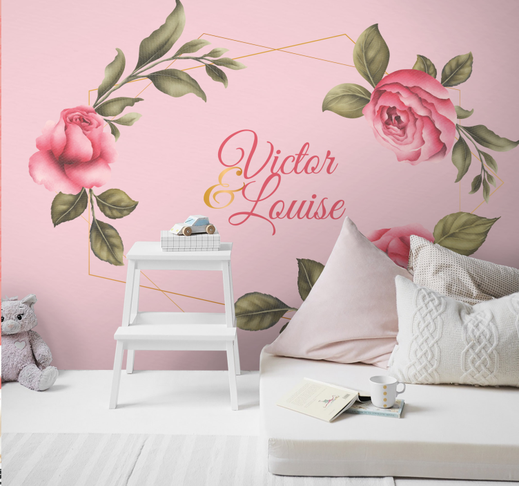 Elegant Rose Arrangement flower mural - TenStickers