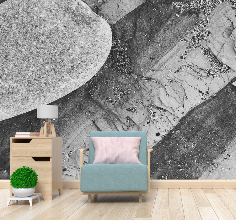 Fancy stone texture stone wall mural - TenStickers