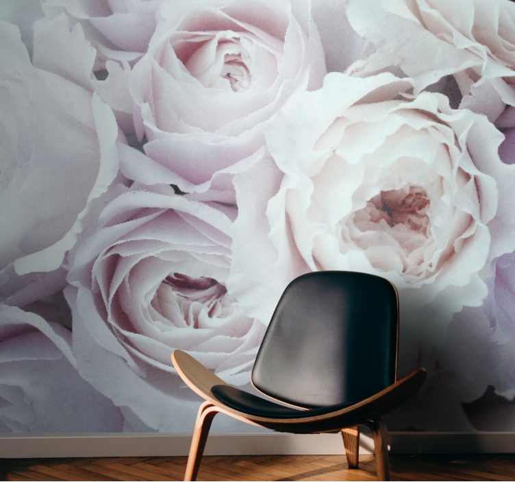 Flower mural elegant rose blossoms - TenStickers