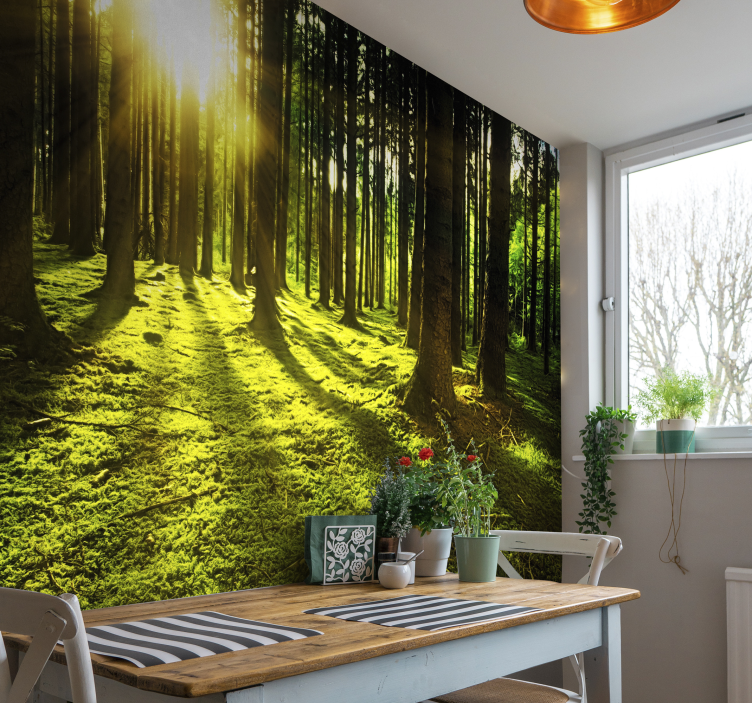 Forest tale landscape wall mural - TenStickers