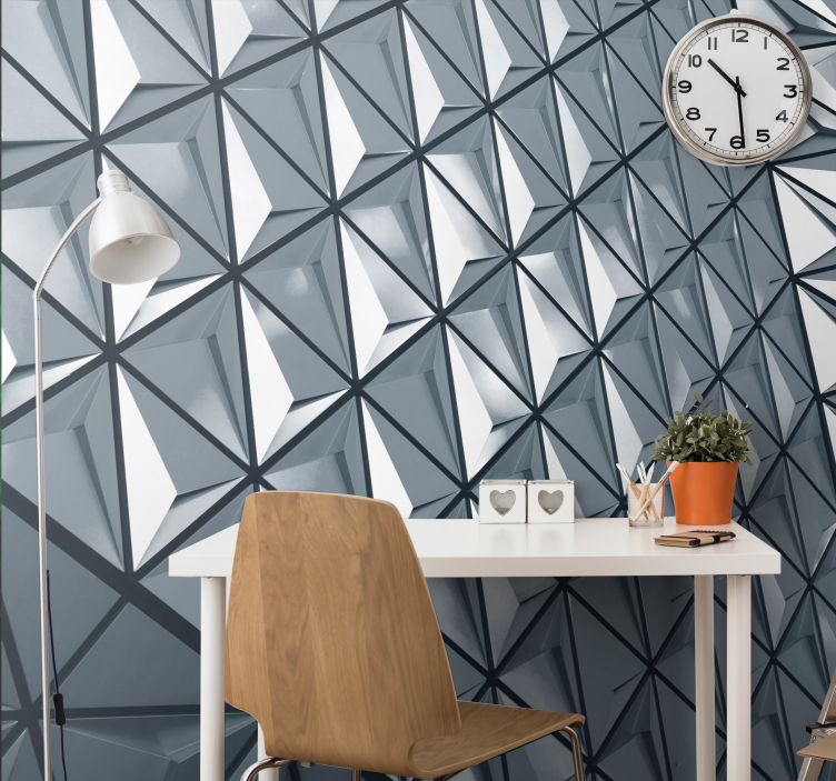Geometric Patterned Surface abstract wall mural - TenStickers
