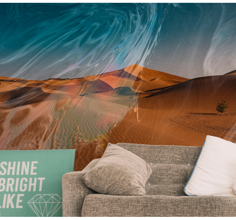 Golden Sands Landscape desert mural - TenStickers