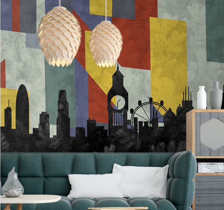 Iconic skyline london wall mural - TenStickers