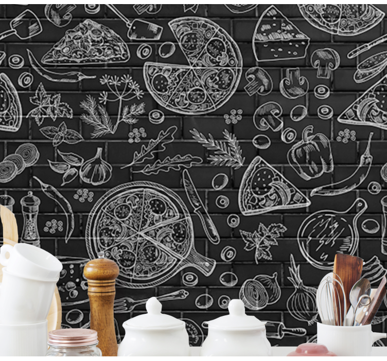 Kitchen mural culinary delights artwork - TenStickers