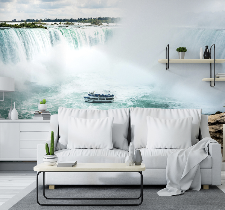 Landscape mural wallpaper niagara falls adventure - TenStickers
