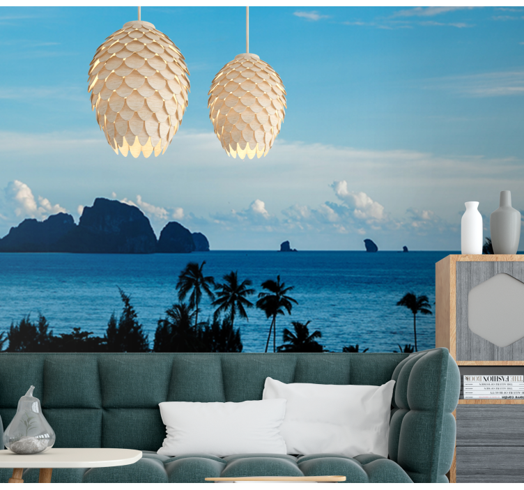 Landscape mural wallpaper ocean view landscape - TenStickers