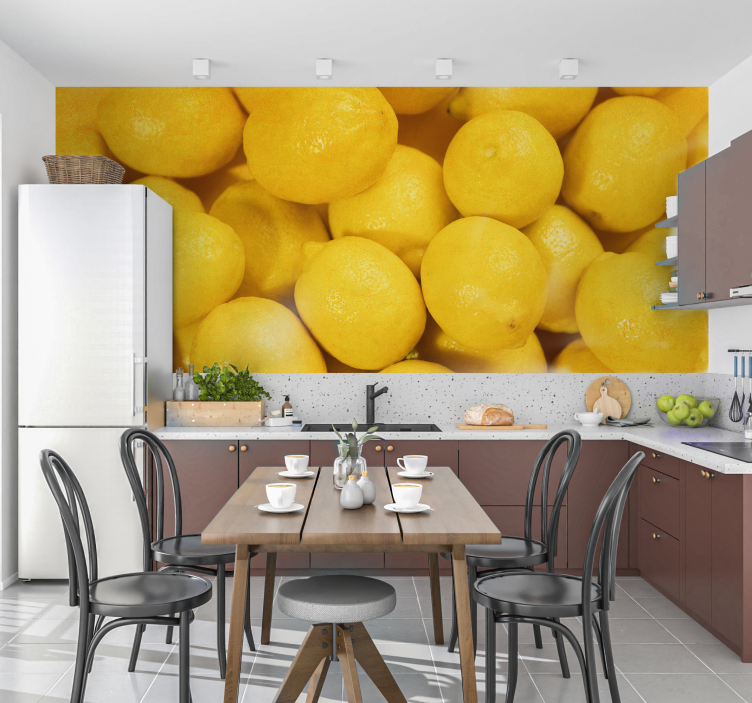 Lemons Kitchen wall mural - TenStickers