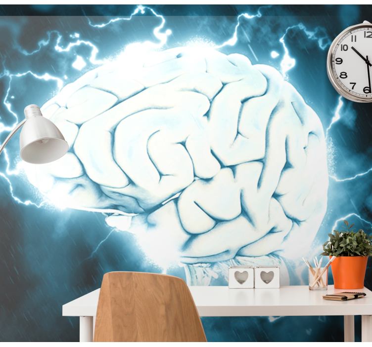 Light blue brain x-ray Abstract Wall Murals - TenStickers
