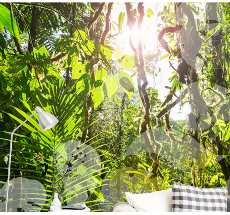 Lush Greenery Retreat nature wall mural - TenStickers