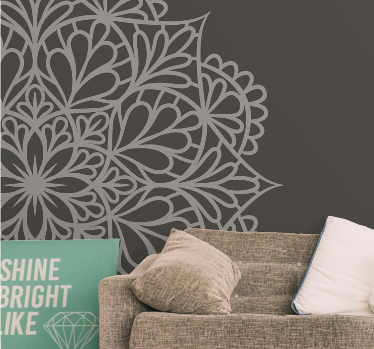 Mandala wall mural elegant mandala design - TenStickers