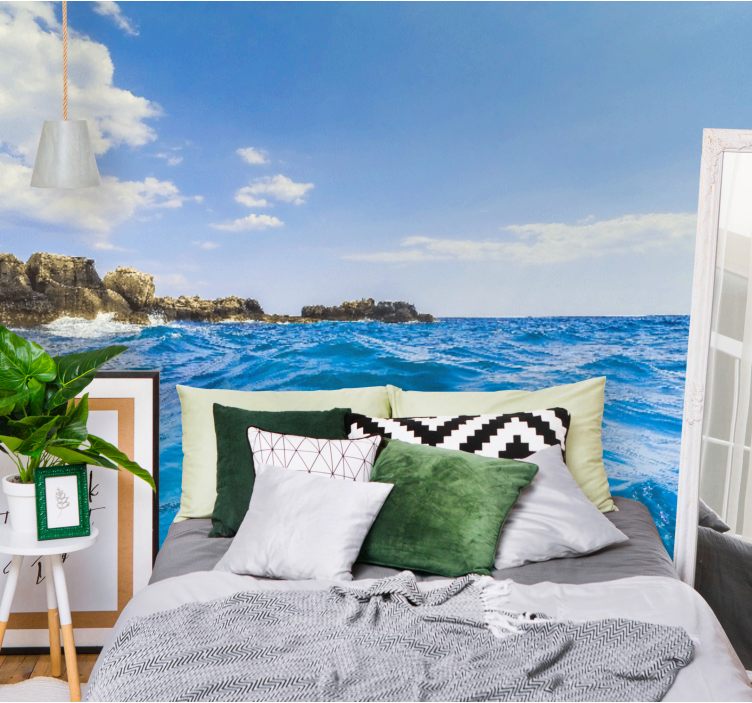 Mediterranean sea blue sky Wall Murals - TenStickers