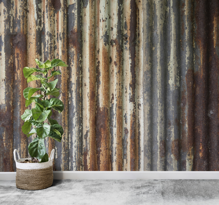 Metal sheets photo wall mural - TenStickers