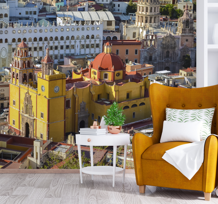 Mexican landscape vintage wall mural - TenStickers