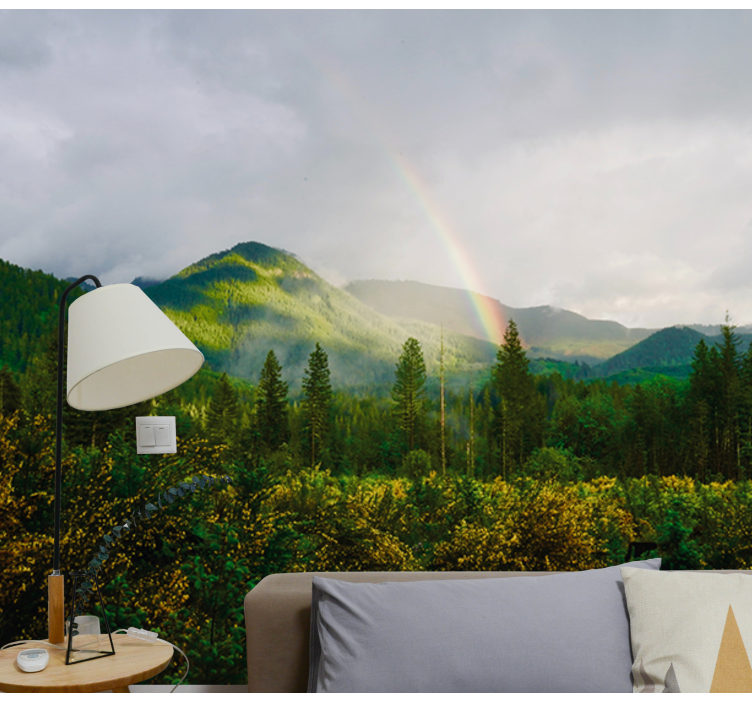 Mountainous Landscape View nature wall mural - TenStickers