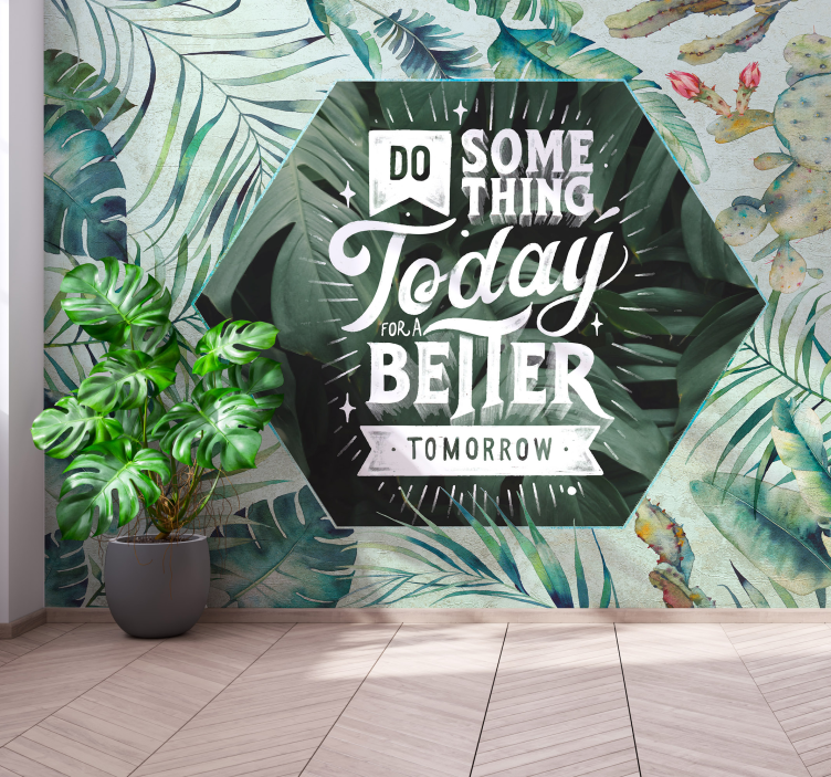 Mural quote inspirational message art - TenStickers