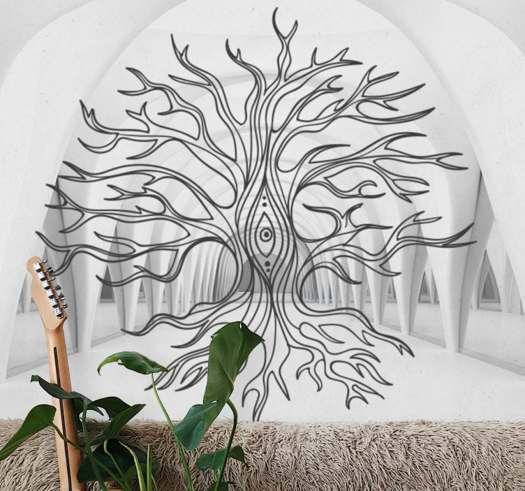 Nature wall mural tree symbolism decor - TenStickers