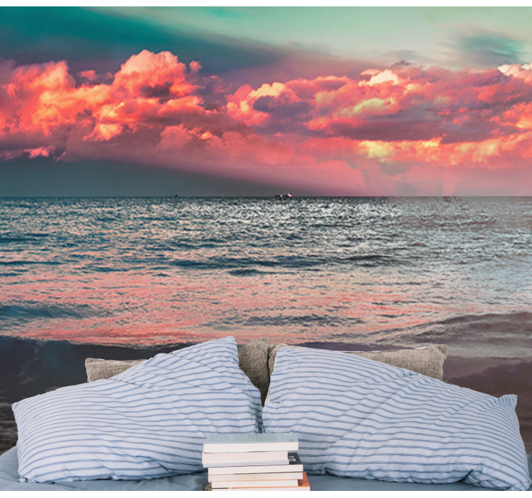 Ocean Sunset Serenity nature wall mural - TenStickers