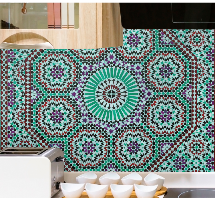 Ornate geometric pattern wall mural - TenStickers