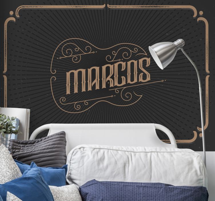Personalised elegant design teenage wall mural - TenStickers