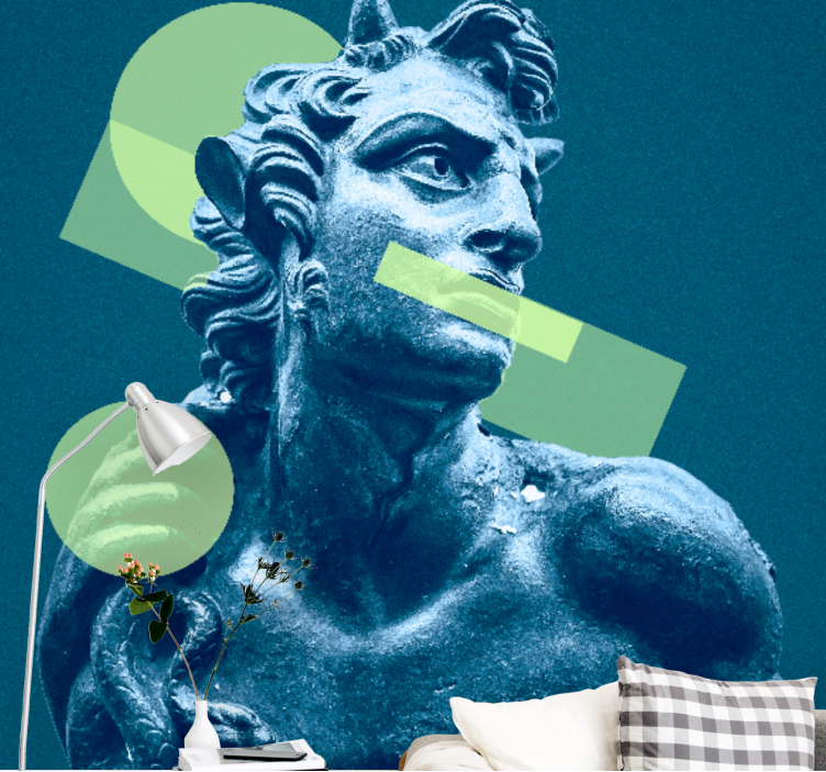 Pop art greek statue Classic Art Wall Mural - TenStickers