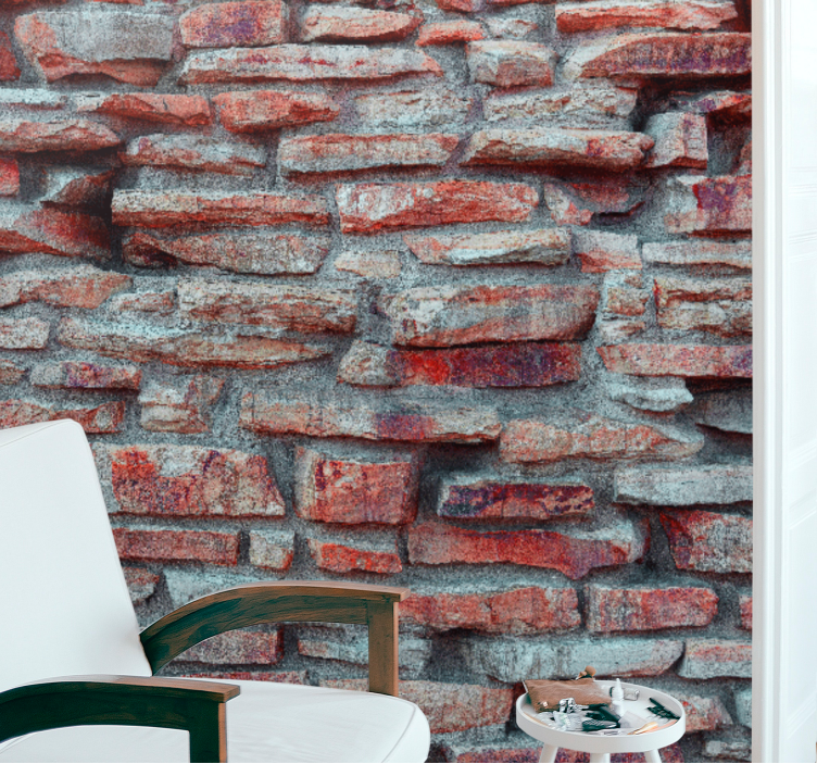 Raw old cave stone design wall mural - TenStickers