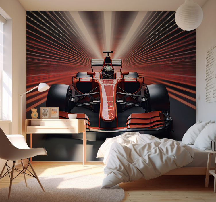Red formula 1 Teenage wall murals - TenStickers