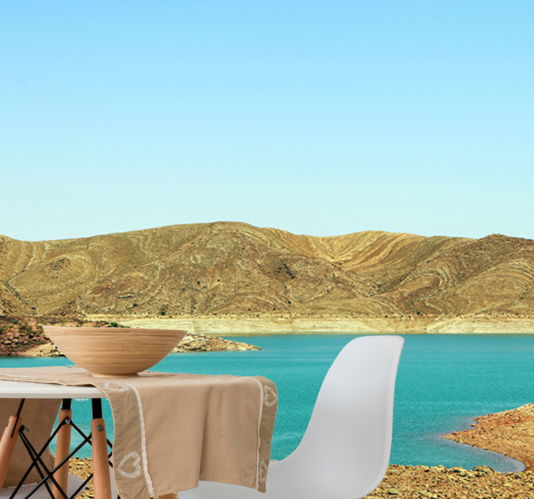 Sahara desert design with water Wall Mural - TenStickers