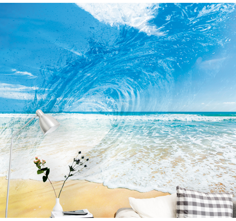 Sea mural ocean wave splash design - TenStickers