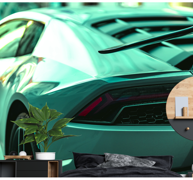 Sleek Sports Car vehicle mural - TenStickers