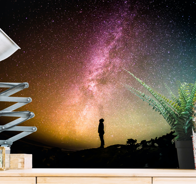 Space mural celestial nightscape - TenStickers