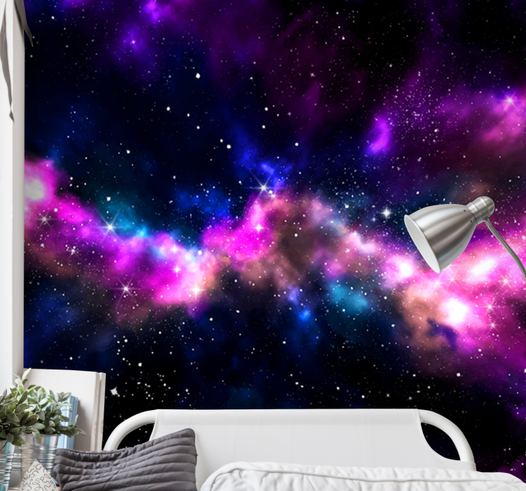 Space mural cosmic nebula scenery - TenStickers