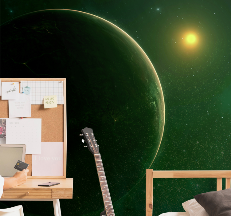 Space mural planetary celestial scene - TenStickers