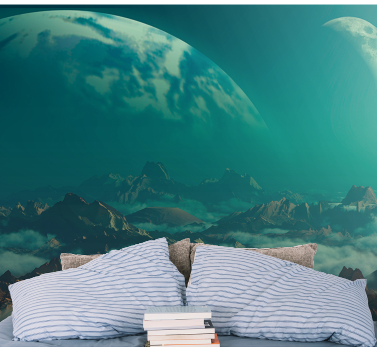 Space science fiction 3D Wall Mural - TenStickers