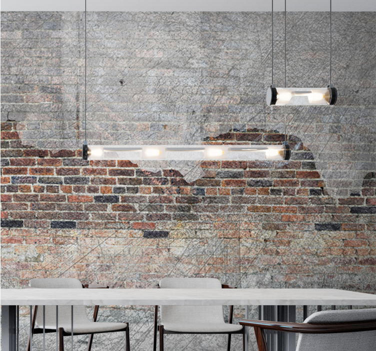 Stone wall mural urban brick design - TenStickers