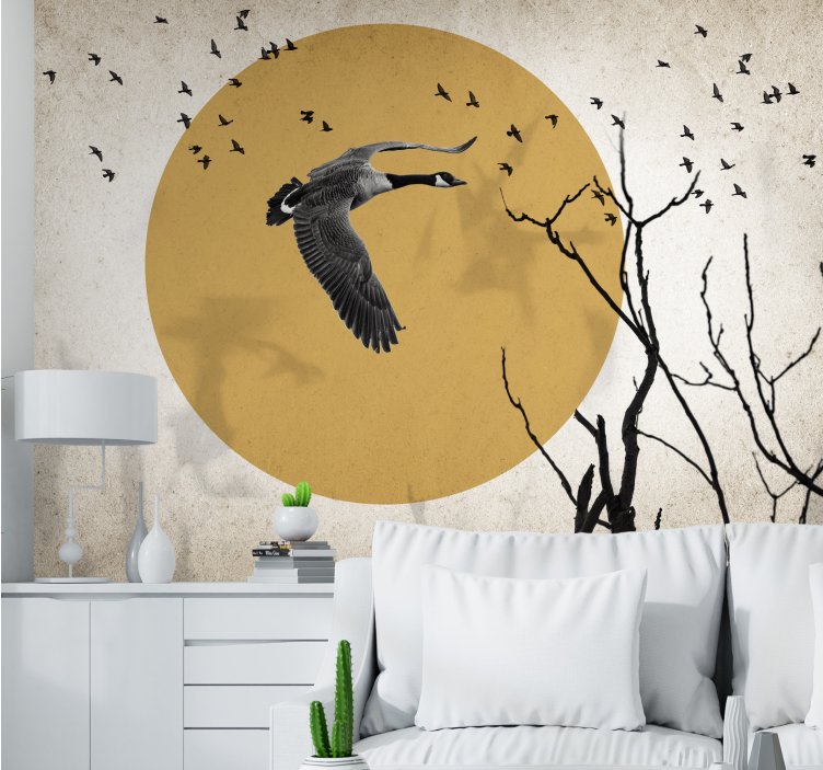 Sunrise realistic Bird wall mural - TenStickers
