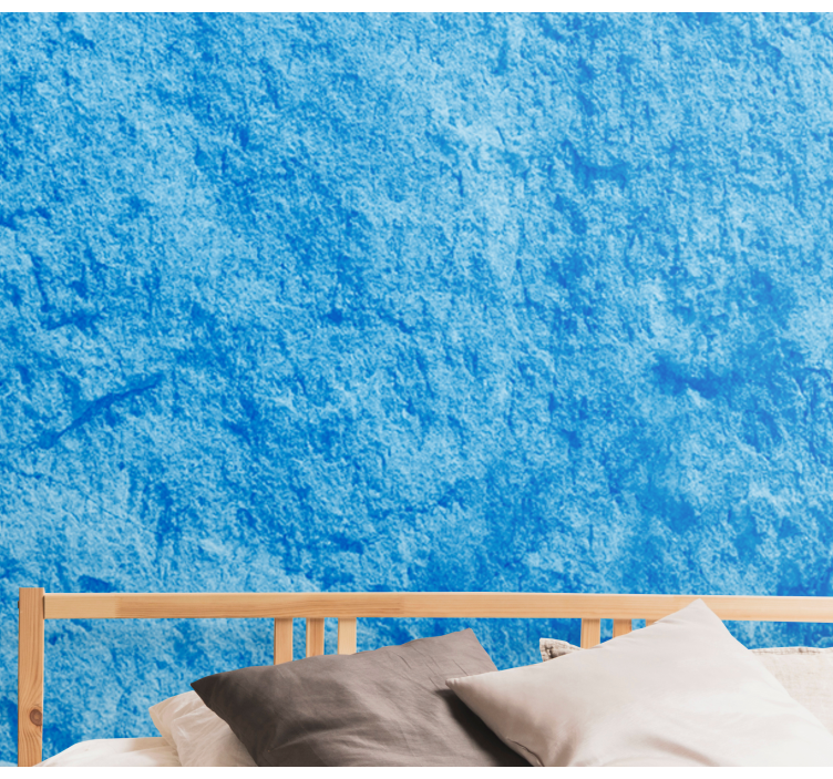 Texture wall mural rugged blue surface - TenStickers