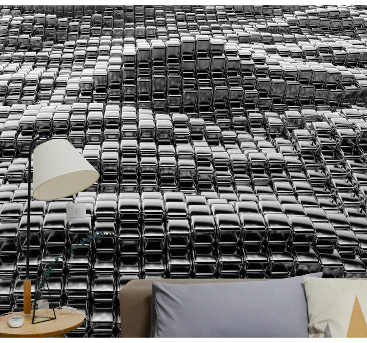 Texture wall mural stacked chair design - TenStickers