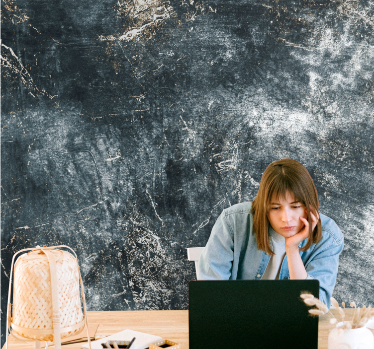 Texture wall mural textured dark surface - TenStickers