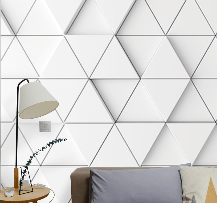 Texture wall mural triangular pattern design - TenStickers