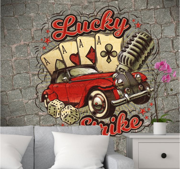Vehicle mural lucky car graphics - TenStickers