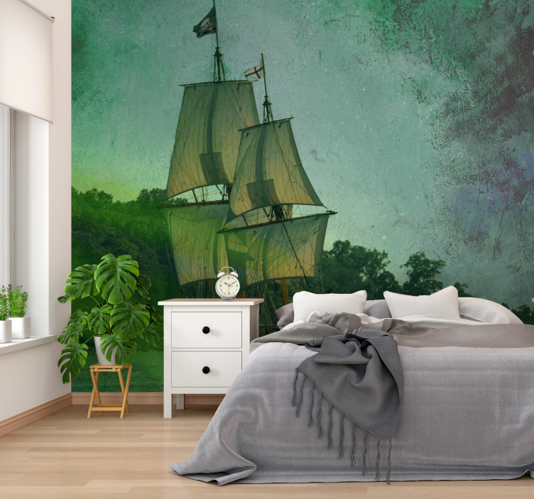 Vehicle mural sailing vessel - TenStickers